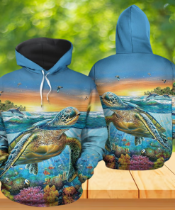 Unisex Sea Turtle Animal All Over Hoodie