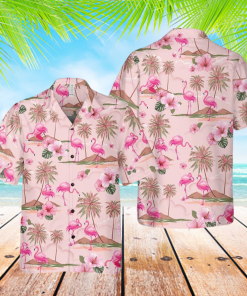 Flamingo Hibiscus Hawaiian Shirt