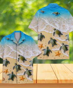 Sea Turtle Hawaiian Shirt - Ocean Animal Beach Shirt