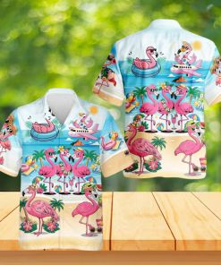 Tropical Flamingo Hawaiian Shirt - Funny Beach Vacation Aloha Shirt