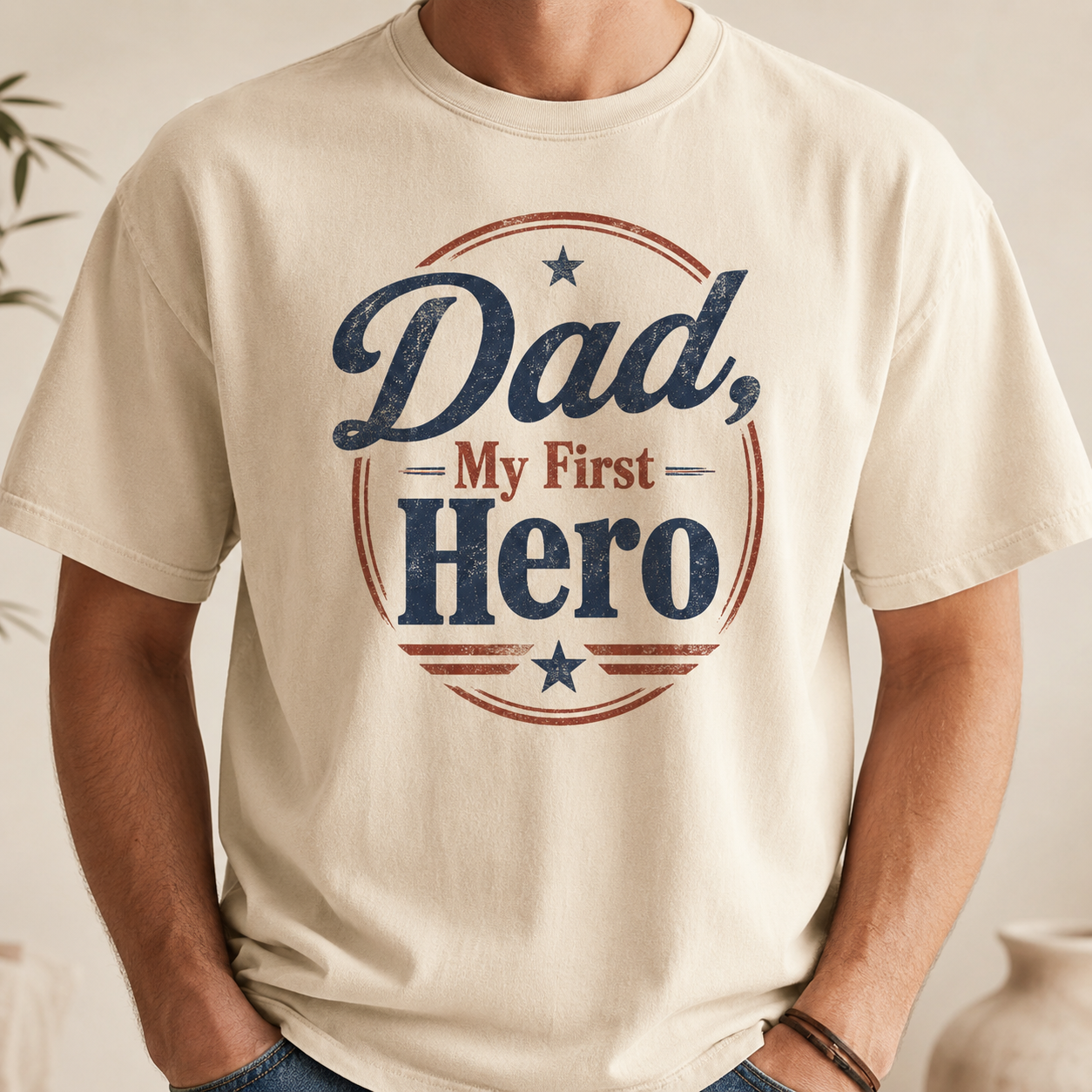 Dad, My First Hero T-Shirt