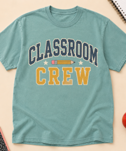 Classroom Crew Shirt, Varsity Teacher T-Shirt, Back to School Team Tee