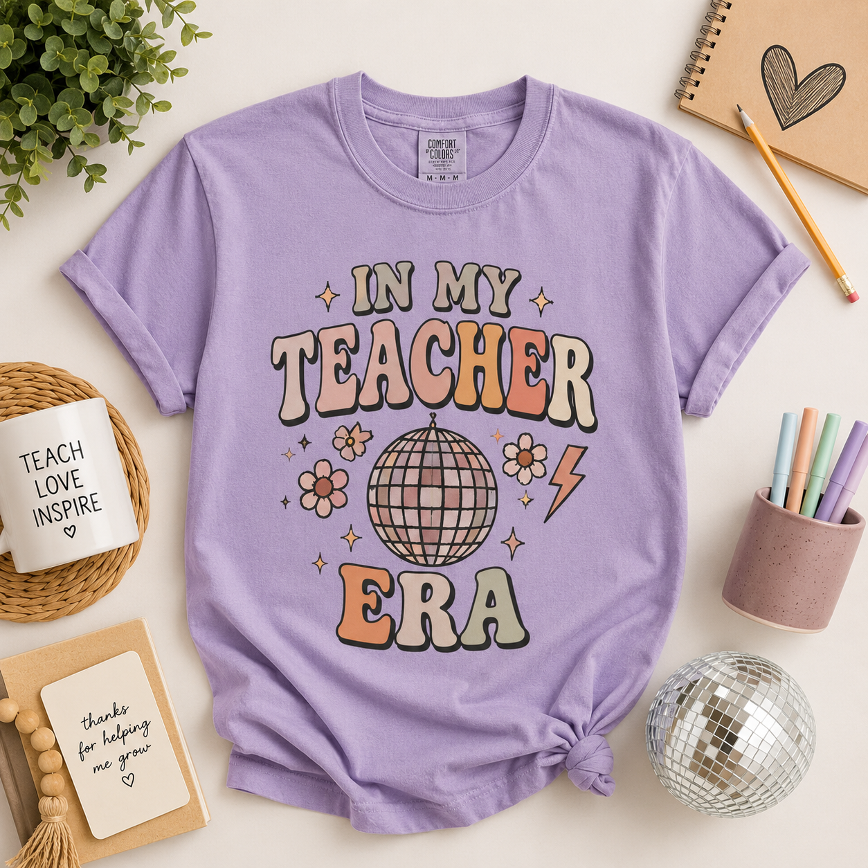 In My Teacher Era Shirt, Retro Teacher Tee