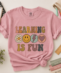 Learning Is Fun Shirt, Cute School Teacher Tee
