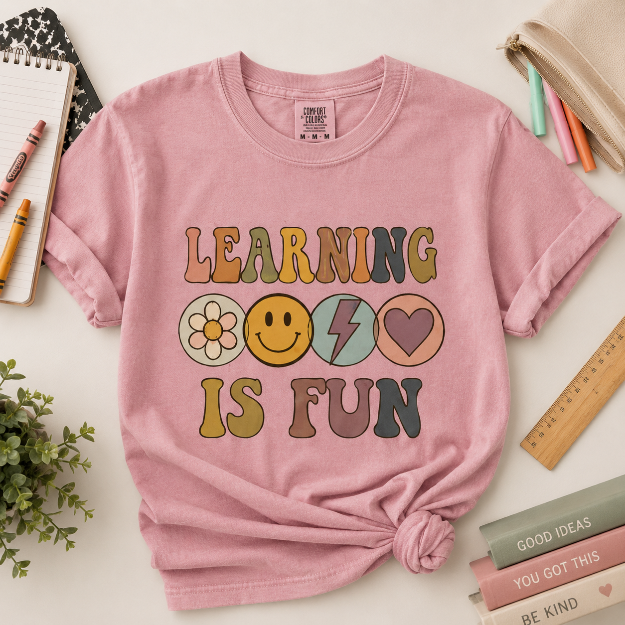 Learning Is Fun Shirt, Cute School Teacher Tee