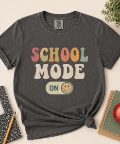 School Mode Shirt, Retro Back to School Tee