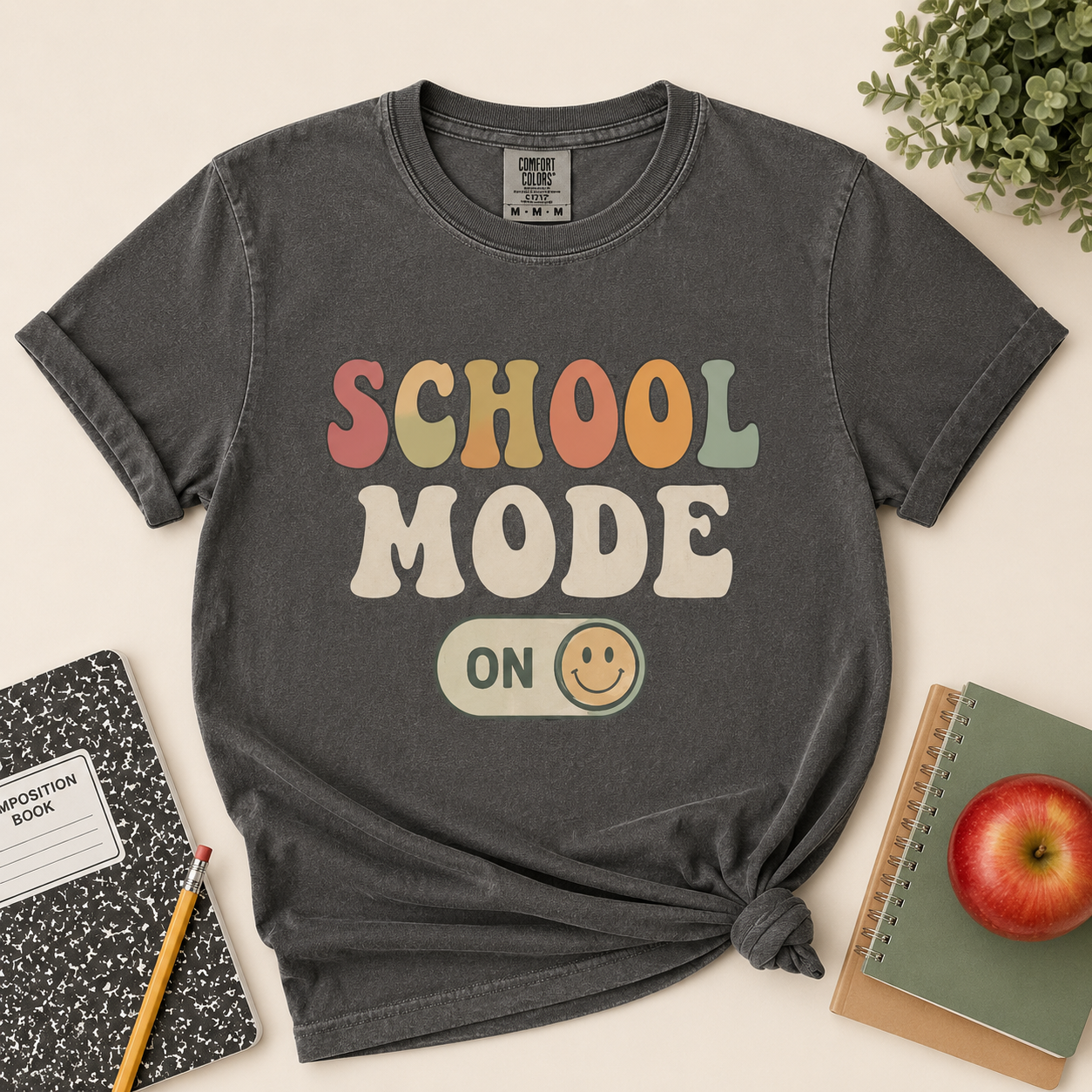 School Mode Shirt, Retro Back to School Tee