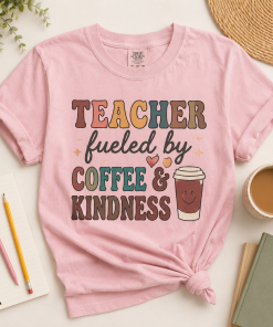 Teacher Fueled by Coffee Shirt, Back to School Tee