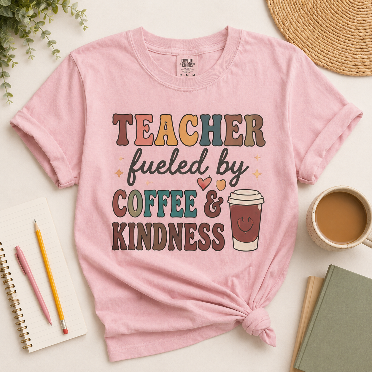 Teacher Fueled by Coffee Shirt, Back to School Tee
